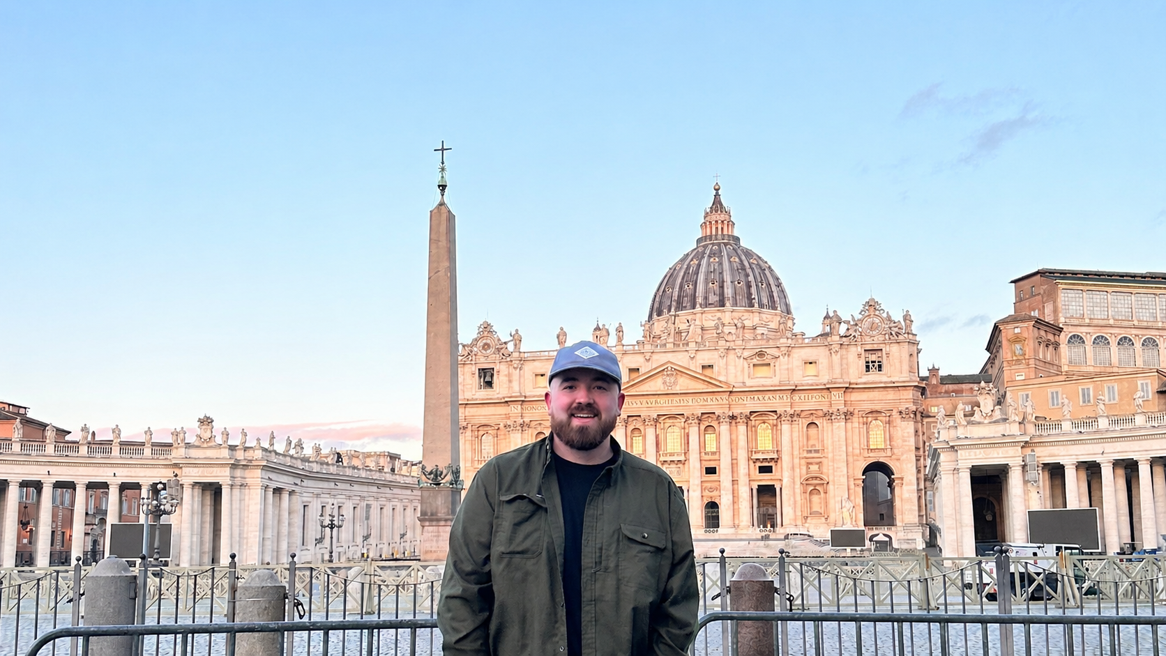 Bryce in St. Peter's Square, Vatican City